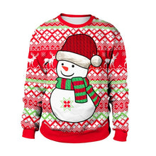 Load image into Gallery viewer, Unisex Men Women 2020 Ugly Christmas Sweater Santa Elf Funny Christmas Fake Hair Jumper Autumn Winter Tops Clothing Wholesale