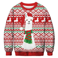 Load image into Gallery viewer, Unisex Men Women 2020 Ugly Christmas Sweater Santa Elf Funny Christmas Fake Hair Jumper Autumn Winter Tops Clothing Wholesale