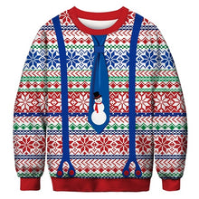 Load image into Gallery viewer, Unisex Men Women 2020 Ugly Christmas Sweater Santa Elf Funny Christmas Fake Hair Jumper Autumn Winter Tops Clothing Wholesale
