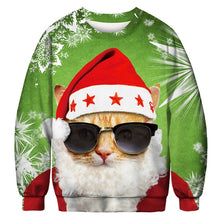 Load image into Gallery viewer, Unisex Men Women 2020 Ugly Christmas Sweater Santa Elf Funny Christmas Fake Hair Jumper Autumn Winter Tops Clothing Wholesale