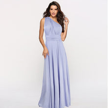 Load image into Gallery viewer, (spot) Temperament Bridesmaid long sister group dress 2020 bride Bridesmaid dress many kinds of long Party dinner dress gowns