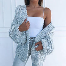 Load image into Gallery viewer, Autumn Winter long Sleeve Knitwear Cardigan Women smooth Knitted Sweater design Cardigan Female Jumper Coat pink