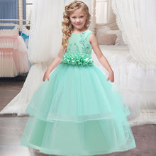 Load image into Gallery viewer, New 2020 Girls'Back Hollow Flower Dress Flower Boy High-end Wedding Dress Elegant Girls' Flower-lace Banquet Dress