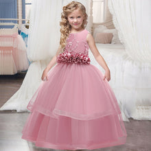 Load image into Gallery viewer, New 2020 Girls'Back Hollow Flower Dress Flower Boy High-end Wedding Dress Elegant Girls' Flower-lace Banquet Dress