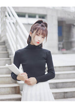 Load image into Gallery viewer, GUMPRUN Winter Women Knitted Turtleneck Sweater 2020 Fall Casual Slim Sweaters Pullover Womens Long Sleeve Elasticity Sweater