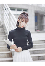 Load image into Gallery viewer, GUMPRUN Winter Women Knitted Turtleneck Sweater 2020 Fall Casual Slim Sweaters Pullover Womens Long Sleeve Elasticity Sweater