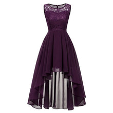 Load image into Gallery viewer, 2020 wedding party dress prom gown fashion clothing Front short long back dark blue halter Bow Bridesmaid Dresses