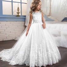 Load image into Gallery viewer, Girls Dress Party Dress For Girl First Communion Formal Long Lace Princess Ball Gowns Flower Girl Dress Elegant Banquet Dresses
