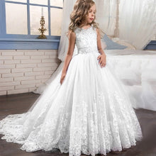 Load image into Gallery viewer, Girls Dress Party Dress For Girl First Communion Formal Long Lace Princess Ball Gowns Flower Girl Dress Elegant Banquet Dresses