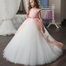 Load image into Gallery viewer, Girls Dress Party Dress For Girl First Communion Formal Long Lace Princess Ball Gowns Flower Girl Dress Elegant Banquet Dresses