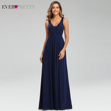 Load image into Gallery viewer, Elegant Burgundy Evening Dresses Ever Pretty EP07482BD Mermaid V-Neck Sleeveless Draped Formal Party Gowns Abiye Gece Elbisesi