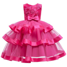 Load image into Gallery viewer, Baby Girls Flower Kids Dress for Girls Lace Cake Tutu Party Princess Dress Girl 2 4 6 7 8 10 Yrs Birthday Party Event Prom Dress