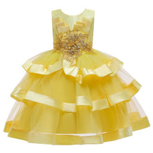 Load image into Gallery viewer, Baby Girls Flower Kids Dress for Girls Lace Cake Tutu Party Princess Dress Girl 2 4 6 7 8 10 Yrs Birthday Party Event Prom Dress
