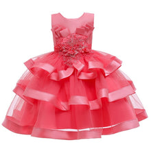 Load image into Gallery viewer, Baby Girls Flower Kids Dress for Girls Lace Cake Tutu Party Princess Dress Girl 2 4 6 7 8 10 Yrs Birthday Party Event Prom Dress