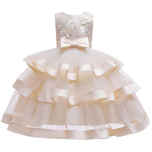 Load image into Gallery viewer, Baby Girls Flower Kids Dress for Girls Lace Cake Tutu Party Princess Dress Girl 2 4 6 7 8 10 Yrs Birthday Party Event Prom Dress