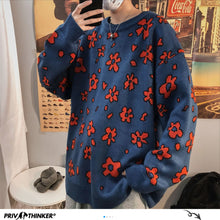 Load image into Gallery viewer, Privathinker Korean Flower Printed Men Sweaters 2020 Streetwear Man Casual Warm Knitted Pullovers Harajuku Men Fashion Sweater