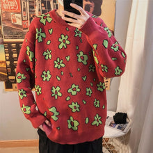 Load image into Gallery viewer, Privathinker Korean Flower Printed Men Sweaters 2020 Streetwear Man Casual Warm Knitted Pullovers Harajuku Men Fashion Sweater