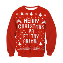 Load image into Gallery viewer, Unisex Men Women 2020 Ugly Christmas Sweater Santa Elf Funny Christmas Fake Hair Jumper Autumn Winter Tops Clothing Wholesale
