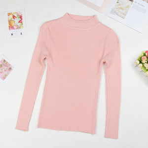 GUMPRUN Winter Women Knitted Turtleneck Sweater 2020 Fall Casual Slim Sweaters Pullover Womens Long Sleeve Elasticity Sweater