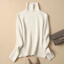 Load image into Gallery viewer, Hot selling style turtleneck fashion 100% cashmere sweater knitted sweater
