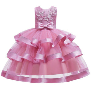 Baby Girls Flower Kids Dress for Girls Lace Cake Tutu Party Princess Dress Girl 2 4 6 7 8 10 Yrs Birthday Party Event Prom Dress