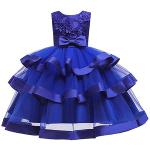 Baby Girls Flower Kids Dress for Girls Lace Cake Tutu Party Princess Dress Girl 2 4 6 7 8 10 Yrs Birthday Party Event Prom Dress