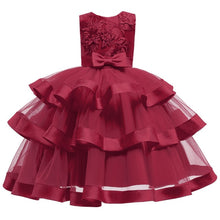 Load image into Gallery viewer, Baby Girls Flower Kids Dress for Girls Lace Cake Tutu Party Princess Dress Girl 2 4 6 7 8 10 Yrs Birthday Party Event Prom Dress
