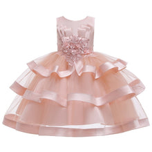 Load image into Gallery viewer, Baby Girls Flower Kids Dress for Girls Lace Cake Tutu Party Princess Dress Girl 2 4 6 7 8 10 Yrs Birthday Party Event Prom Dress
