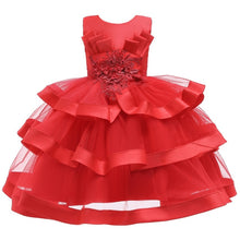 Load image into Gallery viewer, Baby Girls Flower Kids Dress for Girls Lace Cake Tutu Party Princess Dress Girl 2 4 6 7 8 10 Yrs Birthday Party Event Prom Dress
